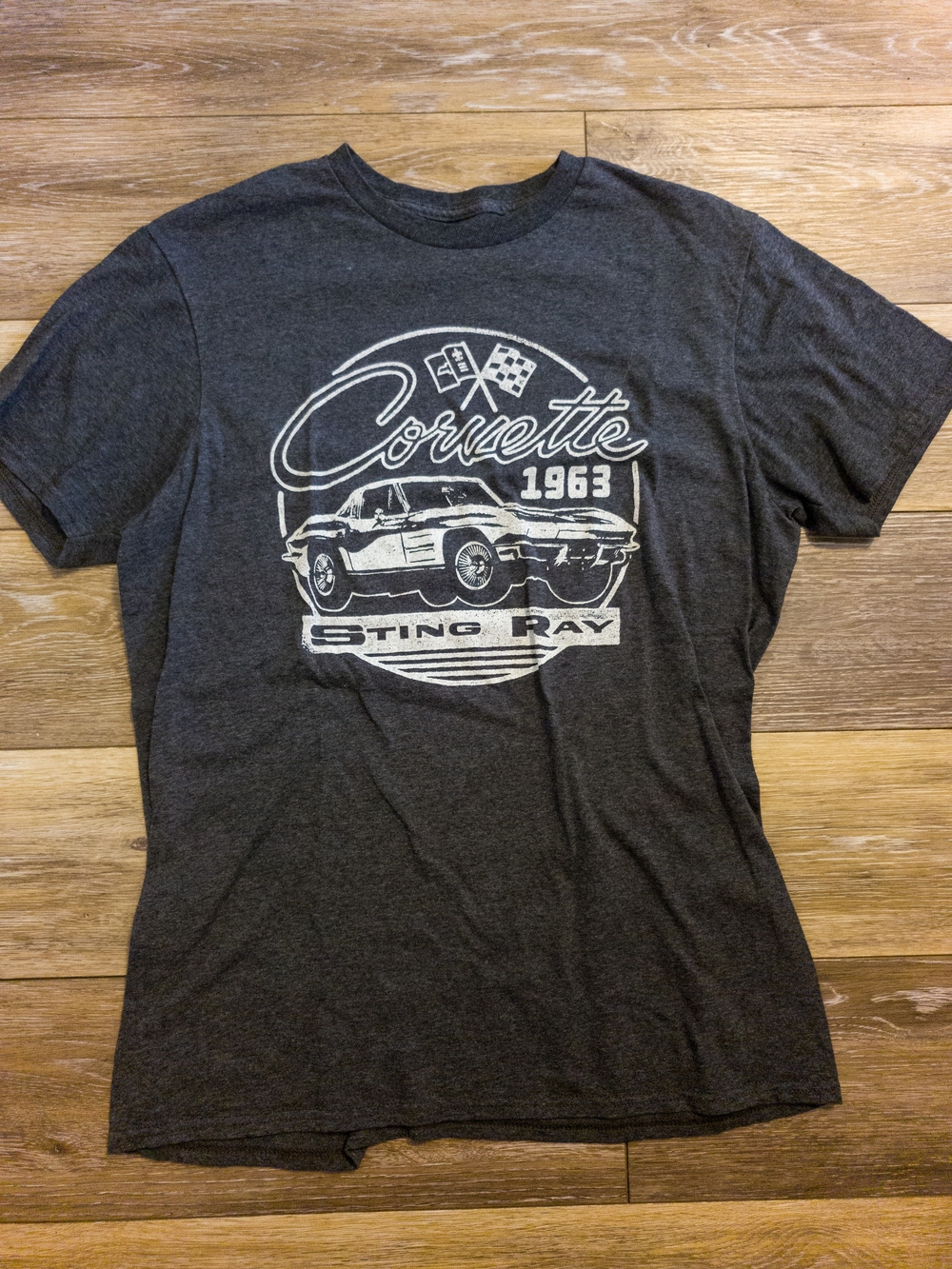 Corvette 1963 Sting Ray Graphic Tee - Charcoal